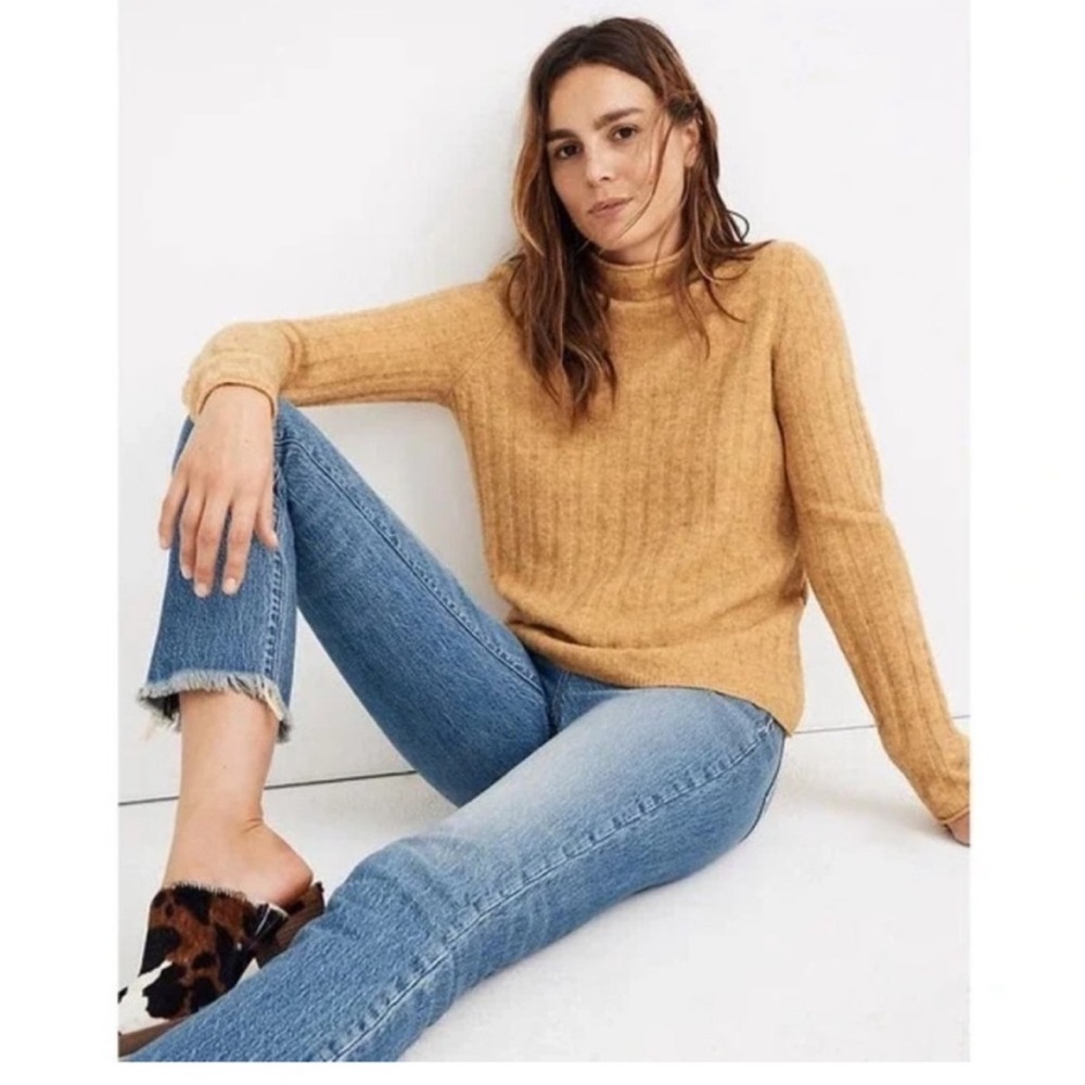 Madewell Warm Brown Turtleneck Sweater